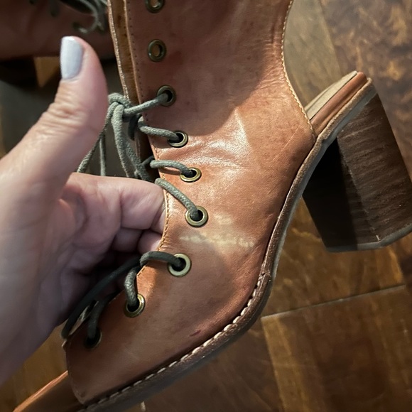 Free People x Jeffrey Campbell lace up booties - Picture 5 of 5